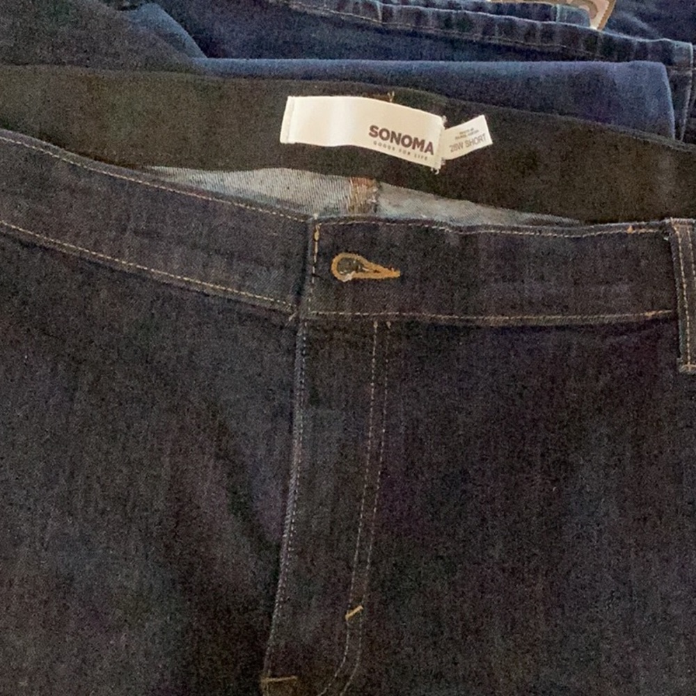 Boot cut Sonoma plus size jeans 28W Short worn once